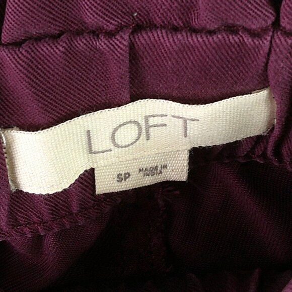 Loft - Plum Colored Comfy Shorts - SP - Picture 3 of 5